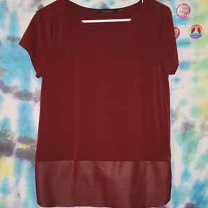 Burgundy top